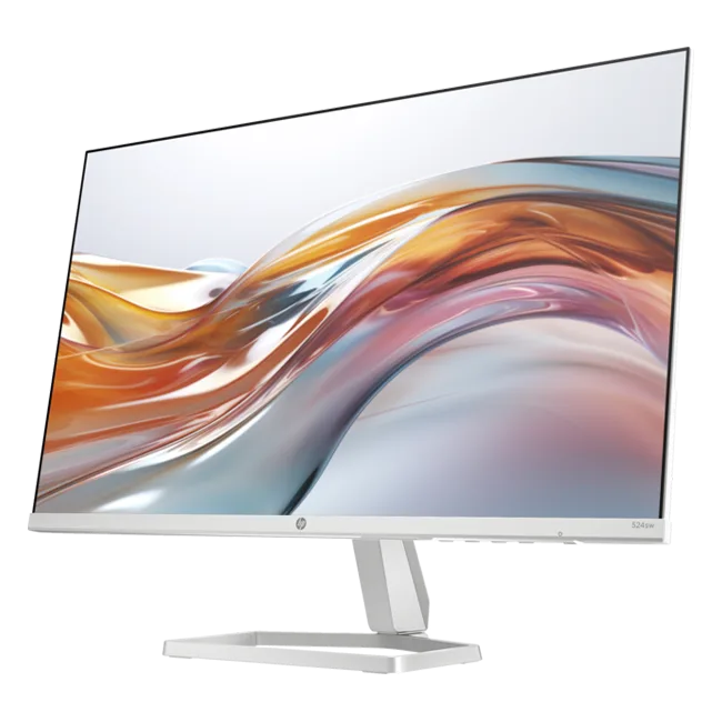 HP Series 5 23.8-inch FHD White Monitor - 524sw 94C21E9 — image 6