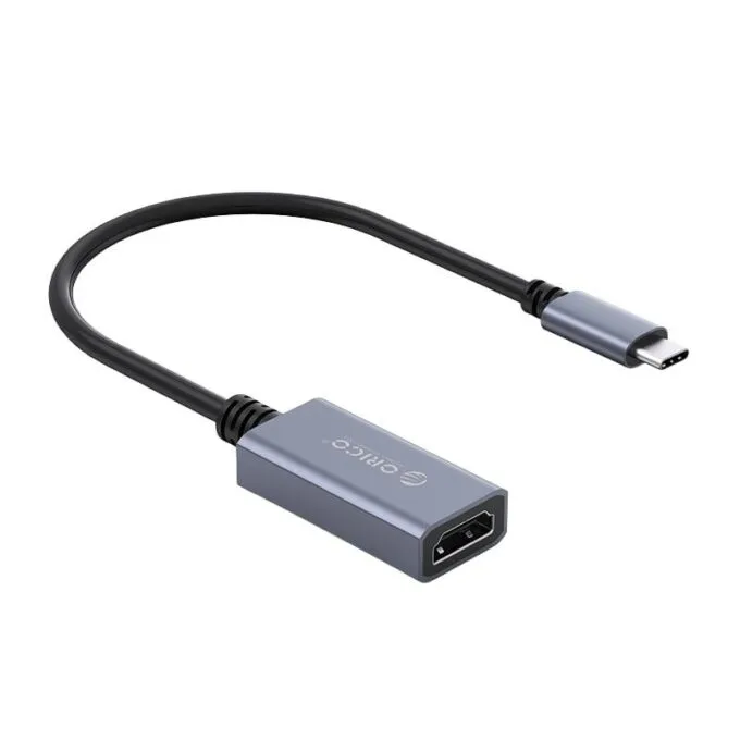Orico USB-C to HDMI 4K@60Hz Adapter (ORI-CTH-GY) - 15cm Cable, Aluminum Body — image 1