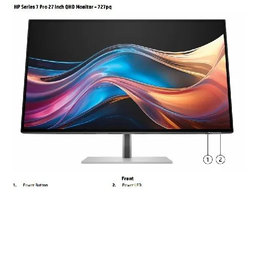 HP S7 Pro 727pu 27-inch QHD Thunderbolt 4 Monitor – IPS Black, 120Hz, 400 nits, 100W USB-C PD — image 5