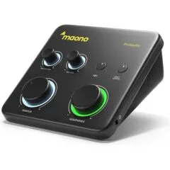Maono Streaming Audio Mixer USB Audio Interface ProStudio 2x2 Lite Black