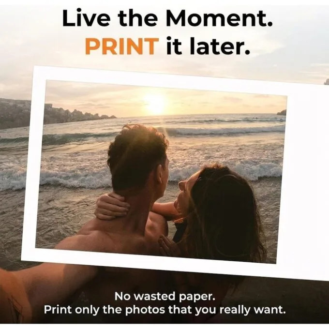 Denver MCP-6010 Portable Color Inkjet Printer with Bluetooth (includes 1x Ink Cartridge & 20x Printing Papers) — image 2