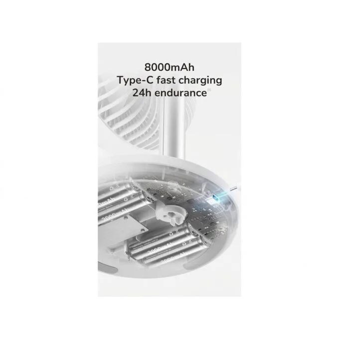 Jisulife TABLE FAN 7 Extendable & Rotating Desktop Fan — image 3