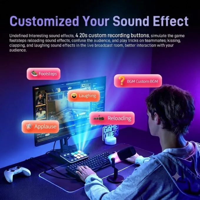 Maono Streaming Audio Mixer Console for Gaming & Podcasting G1 NEO — image 4