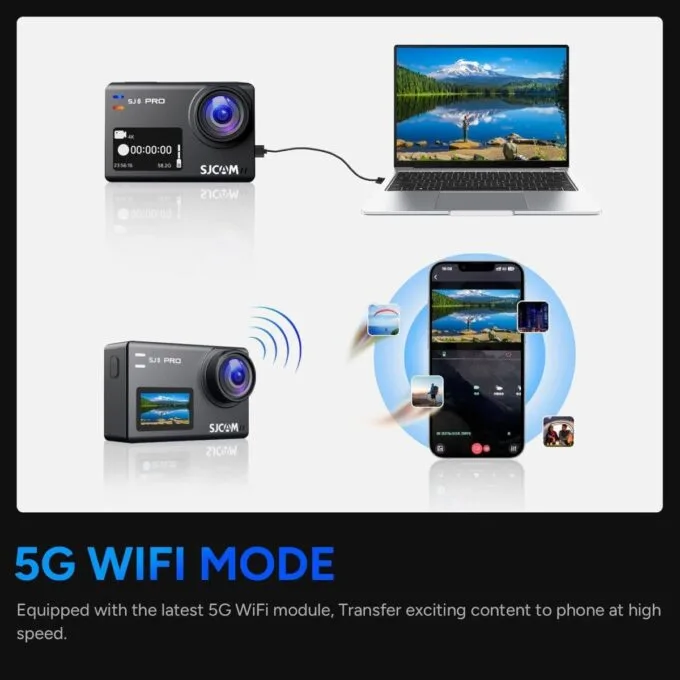 SJCAM Action Camera Pro 4K UHD Vlog Camera 4K60FSP SJ8 Pro — image 9