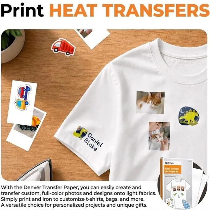 Denver MCP-6010 Portable Color Inkjet Printer with Bluetooth (includes 1x Ink Cartridge & 20x Printing Papers) — image 7