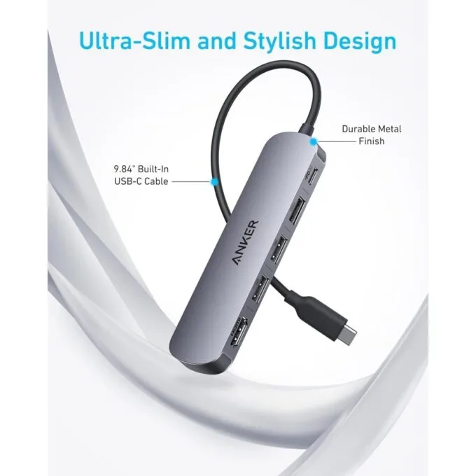 Anker Work Hub USB-C 5-in-1 3xUSBA 4KHDMI 1xPD90W A8357 — image 6