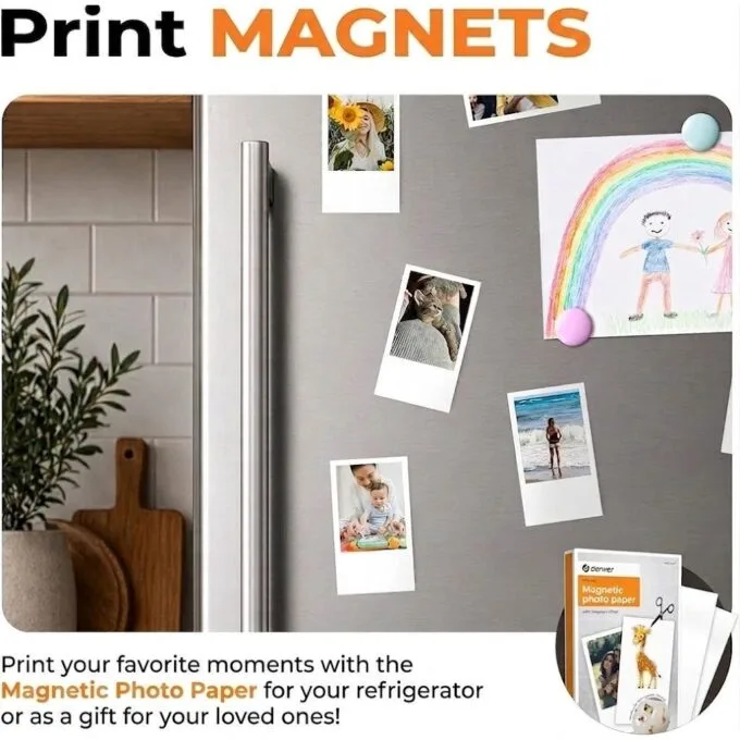 Denver MCP-6010 Portable Color Inkjet Printer with Bluetooth (includes 1x Ink Cartridge & 20x Printing Papers) — image 8