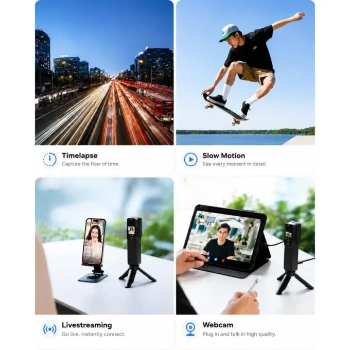 SJCAM 6-Axis Pocket Action Camera 4K30FPS Vlog Camera C400 — image 11