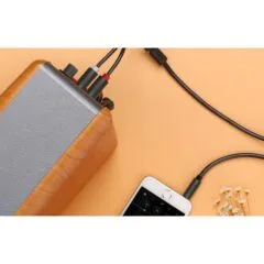 Ugreen AV102 Kabel 2x RCA (Cinch) jack 3.5 mm 2m czarny