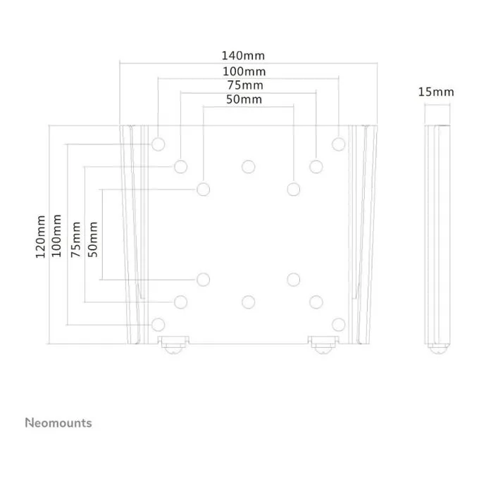 Neomounts FPMA-W25 TV mount/stand — image 11