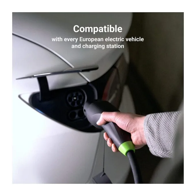 Green Cell Elektroauto Ladekabel/electric car charging cable Typ 2 22KW 32A 5m Black — image 4