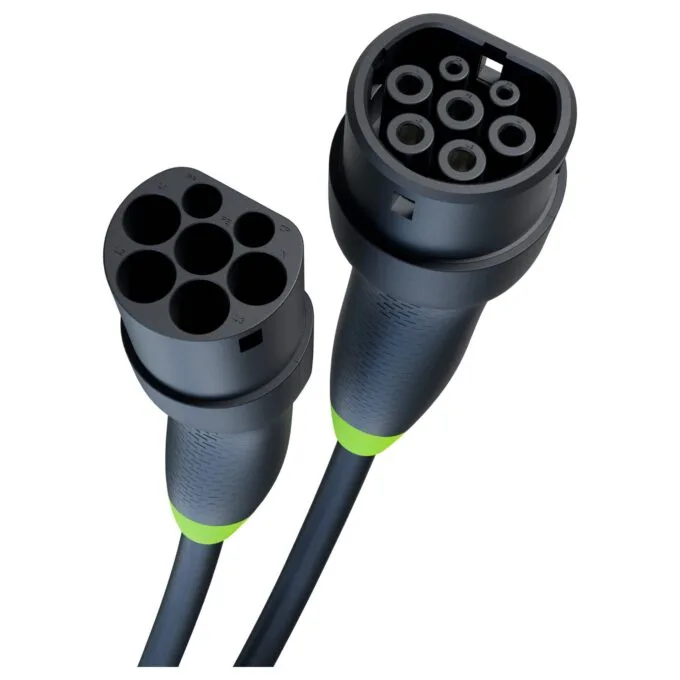 Green Cell Elektroauto Ladekabel/electric car charging cable Typ 2 22KW 32A 5m Black — image 10