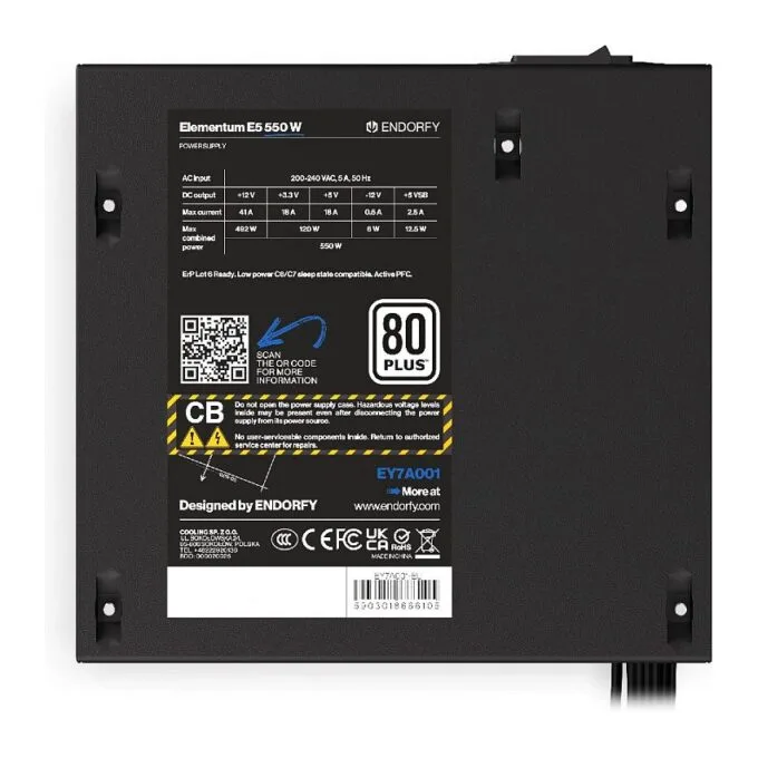 ENDORFY Elementum E5 550W power supply unit — image 6