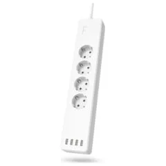 Hama listwa, 4 gniazda z osobnym włącznikiem, 4x usb