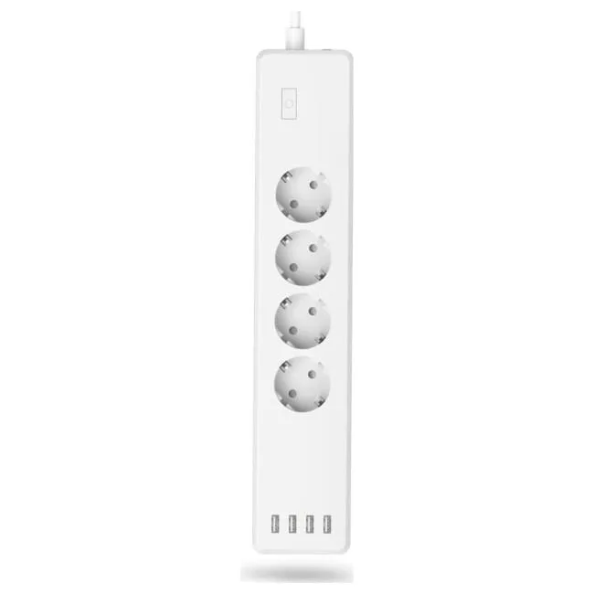 Hama listwa, 4 gniazda z osobnym włącznikiem, 4x usb — image 2