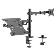 Brateck Monitor Mount Dual with Laptop Tray LDT66-C024ML