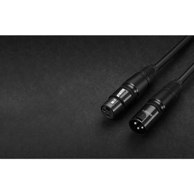 Ugreen 20710B XLR żeński do XLR męski 2m czarny — image 2