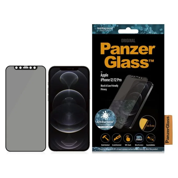PanzerGlass E2E iPhone 12/12 Pro, CF, Privacy Antibakt. — image 2