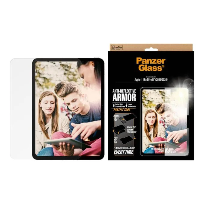 PanzerGlass ® Anti-Reflective Armor Screen Protector iPad Pro 11" (2024-2025) | Ultra-Wide Fit w. FASTFIT TOOL — image 2