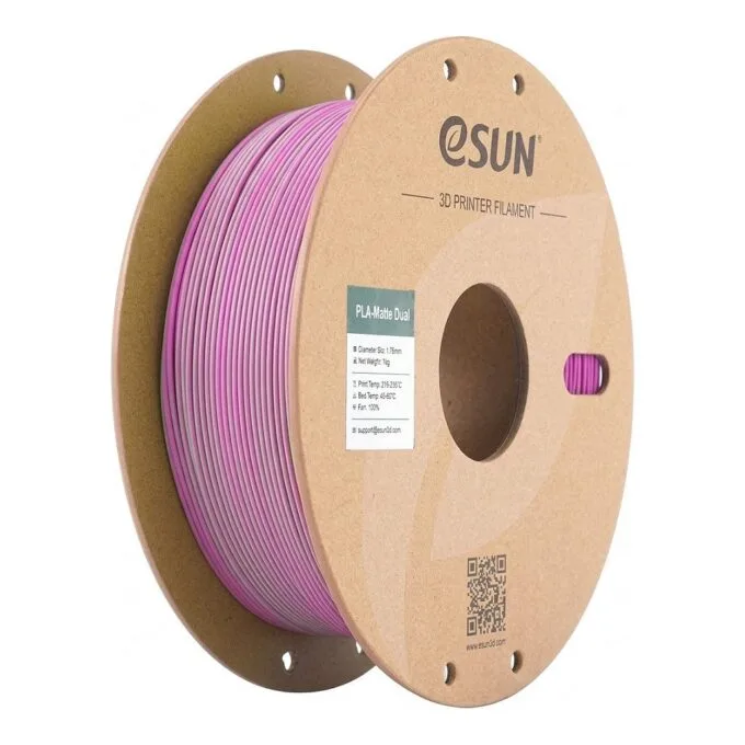 PLA MATTE DUAL 1,75mm GREEN PINK 1kg — image 1