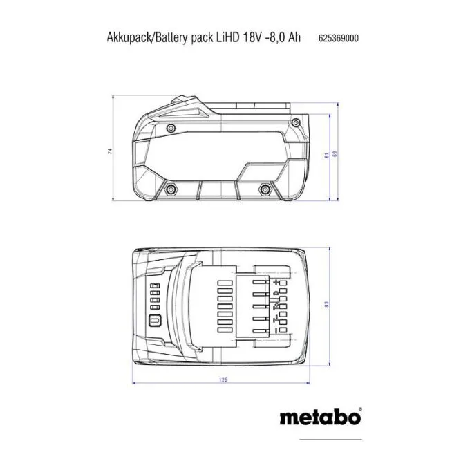 Metabo 625549000 battery charger — image 3