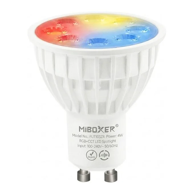 LED Retrofit GU10 4W RGB-WW Spot Zigbee 3.0 + 2.4G *Milight/Miboxer* — image 1