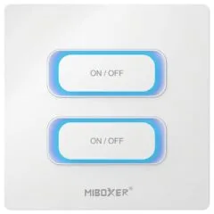 LED Fernbedienung 2 Gang Smart Switch Zigbee 3.0 + 2,4GHz Bewegungssensor + Dimm *Milight/Miboxer* (w)