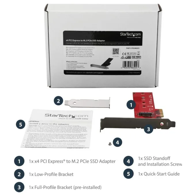 StarTech.com PEX4M2E1 interface cards/adapter — image 11