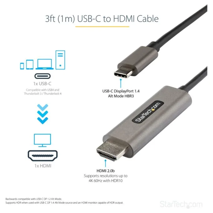 StarTech.com CDP2HDMM1MH video cable adapter — image 6