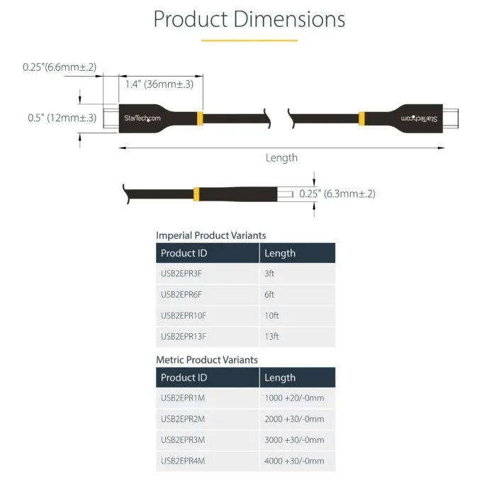 StarTech.com USB2EPR2M USB cable — image 10