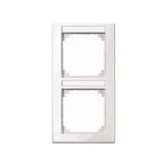 MERTEN 470219 pws Rahmen 2f m Beschriftungsträger glänzend