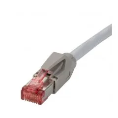 DTWYLER Patchkabel Cat.6 (Class E) S/FTP, CU 7702 flex LSOH, Hirose TM21, grau, 3 m