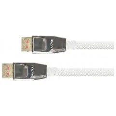Python DisplayPort 1.4 Kabel Nylongeflecht weiß 5m