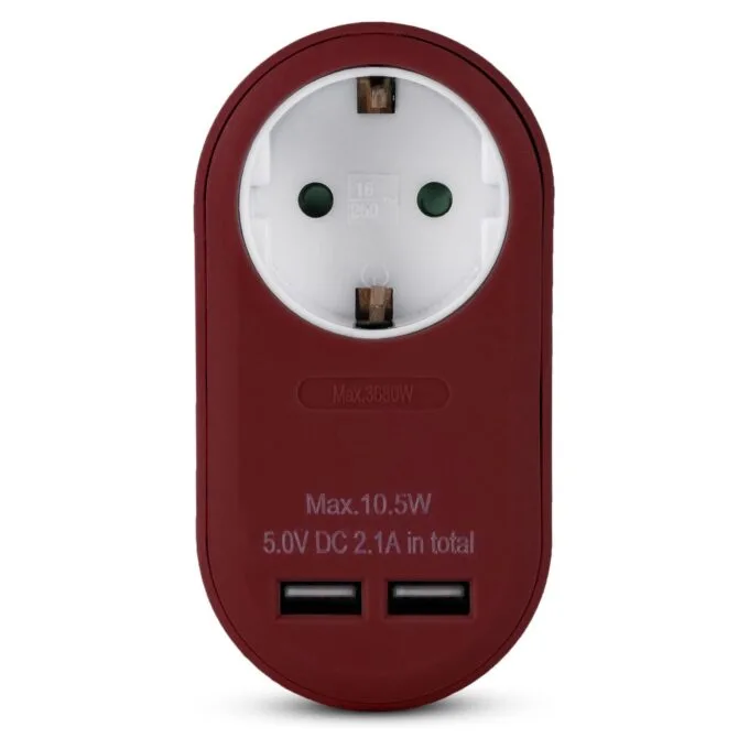 Entac EPAG-1EE-2USB-BR power plug adapter — image 3