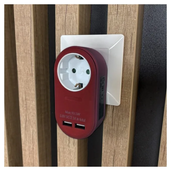 Entac EPAG-1EE-2USB-BR power plug adapter — image 6