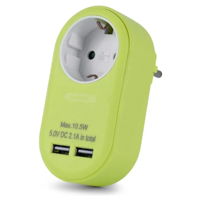 Entac EPAG-1EE-2USB-L power plug adapter — image 1