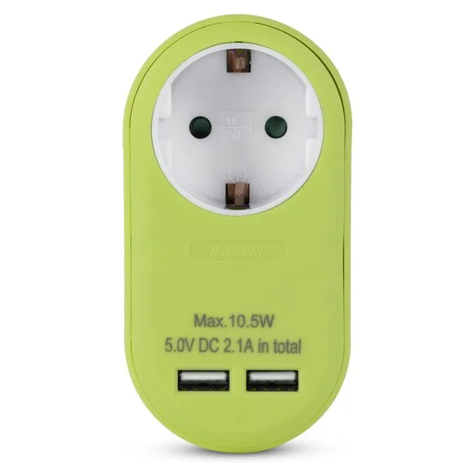Entac EPAG-1EE-2USB-L power plug adapter — image 3