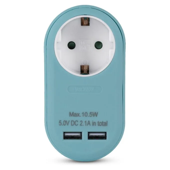 Entac EPAG-1EE-2USB-B power plug adapter — image 3