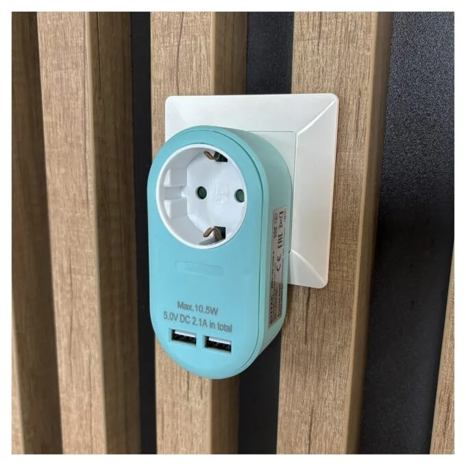 Entac EPAG-1EE-2USB-B power plug adapter — image 6