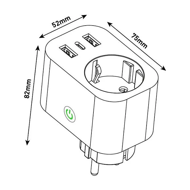 Entac ES-SSAUSB-WIBLE power plug adapter — image 5