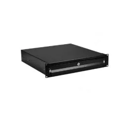 EFB 19" 2HE Tastatur-/Dokumentenschublade, abschliebar, RAL9005