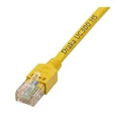 EFB RJ45 Patchkabel Cat.5e SF/UTP LSZH Draka UC300 TM11 gelb 0,15m