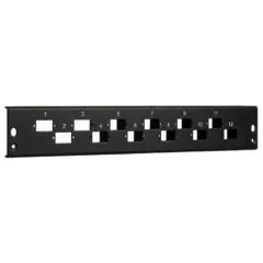 EFB Frontblende 24 x SC Duplex/LC Quad vertikal, schwarz