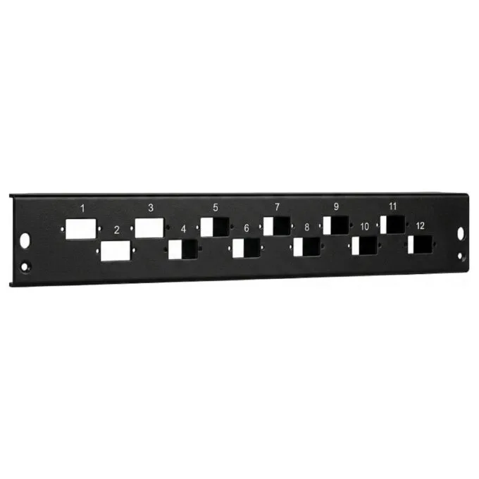 EFB Frontblende 24 x SC Duplex/LC Quad vertikal, schwarz — image 1