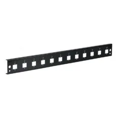 EFB Frontblende 12xE2000Duplex, E2000 Compact (RDM) gerade Vers. sw