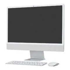 iMac Z1E2 59,62cm 23,5Zoll Standardglas M4 8C CPU/8C GPU/16C N.E. 16GB 512GB SSD Ohne Eth MM NumKey TID DE Silber
