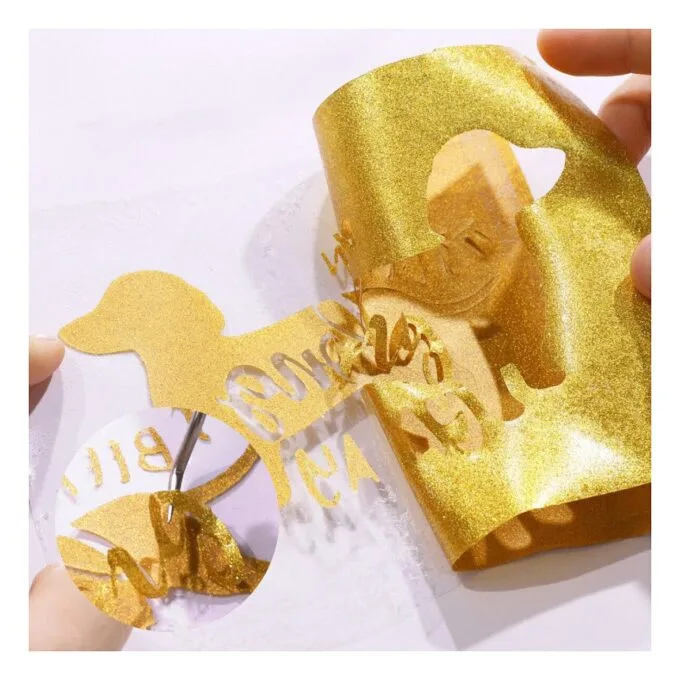 LOKLiK Plotterfolie Glitzer - Golden - 30,5 x 90 cm — image 5