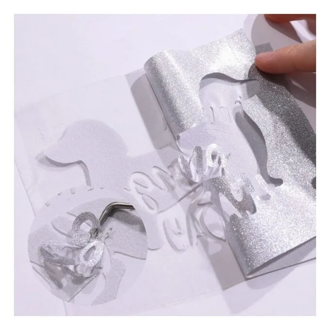 LOKLiK Plotterfolie Glitzer - Weiß - 30,5 x 90 cm — image 5