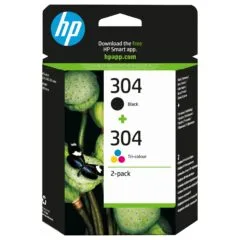 HP 304 2-pack Black/Tri-color Original Ink Cartridges ink cartridge