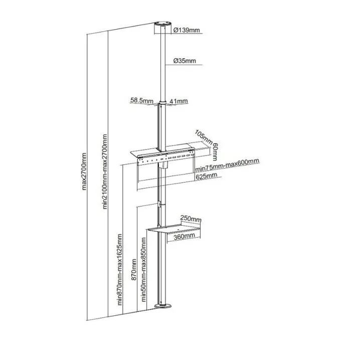 Equip 650606 TV mount/stand — image 14